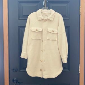 Calia soft Sherpa shirt jacket. Worn once.